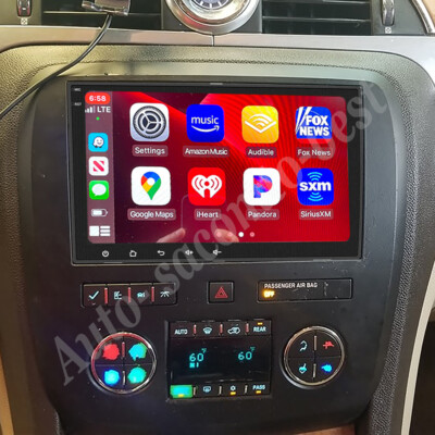 For 2008 09 10 11 12 Buick Enclave Apple CarPlay Radio Android 13 GPS FM Stereo