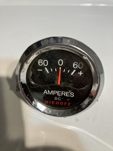 Niehoff Amp Gauge +/- 60 Amperes, DC Vintage Old School