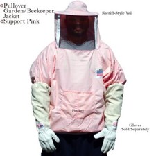 Pink Beekeeper Pullover Jacket XL - Lightweight Stylish Protection