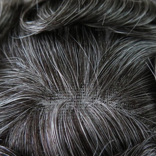 Natural Mens Toupee Human Hair Replacement System All French Lace Hairpieces - Picture 15 of 72