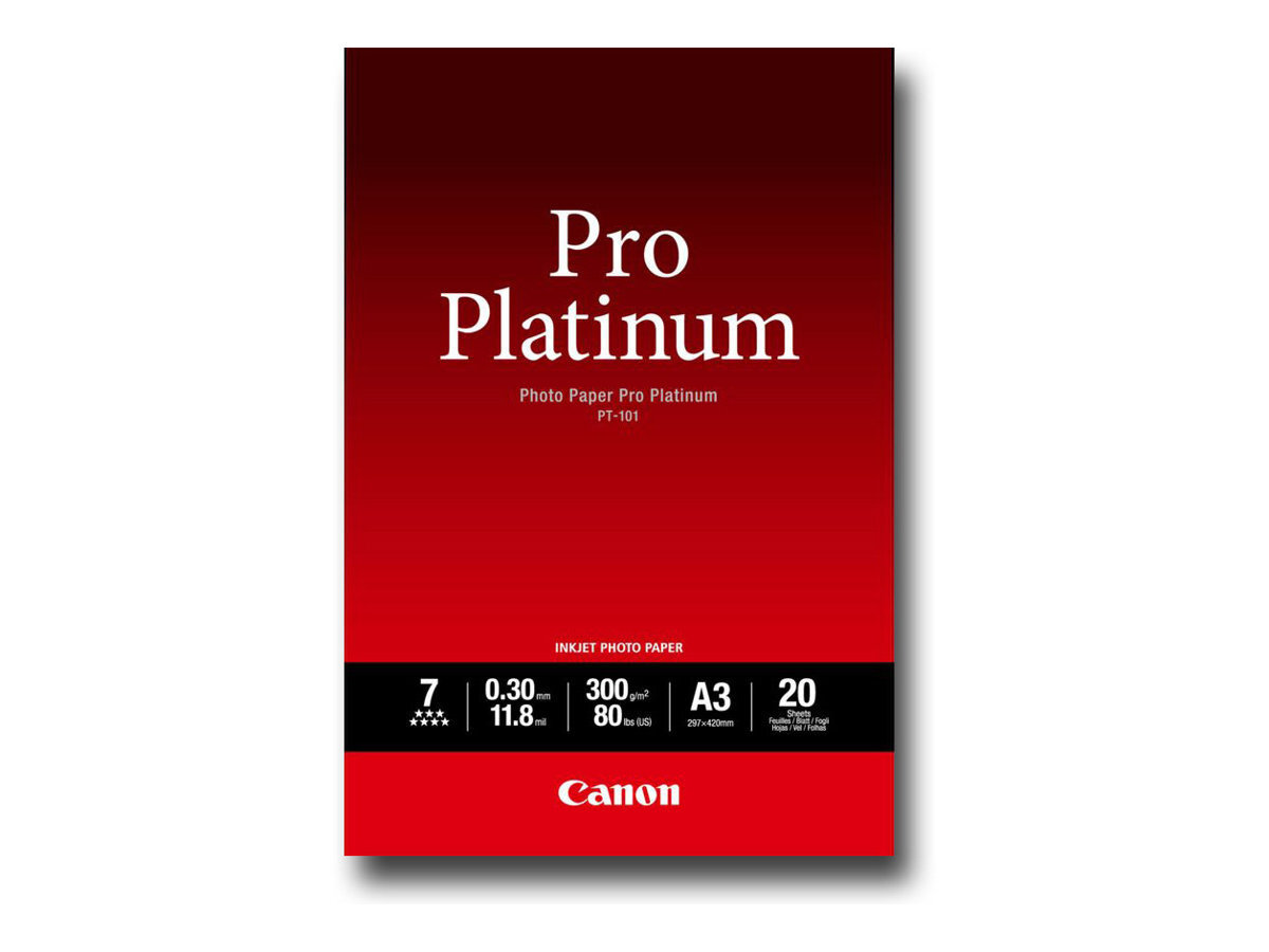 Canon Photo Paper Pro Platinum A3 Photo paper 300 g/m² 297x420 mm 20 2768B017