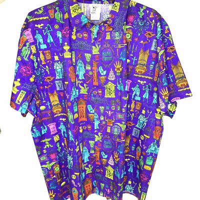 haunted mansion button up shirt