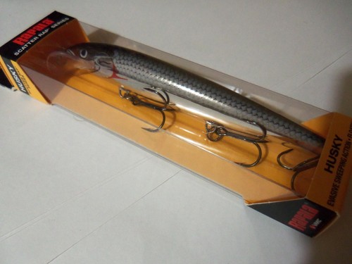 1 Rapala Scatter Rap Husky 13 Lure SCRH13 S Silver NIP
