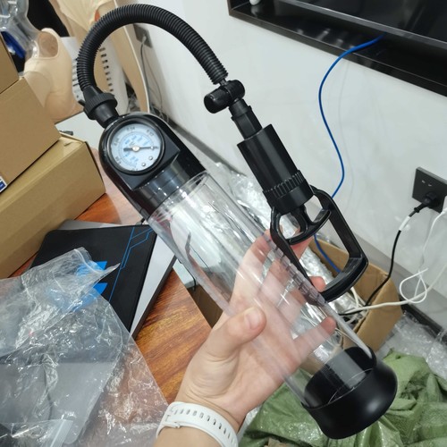 Penis Pump Large Penis Extender Pump Vacuum Suction Enlarger Gauge Adult Male AU - Picture 10 of 23
