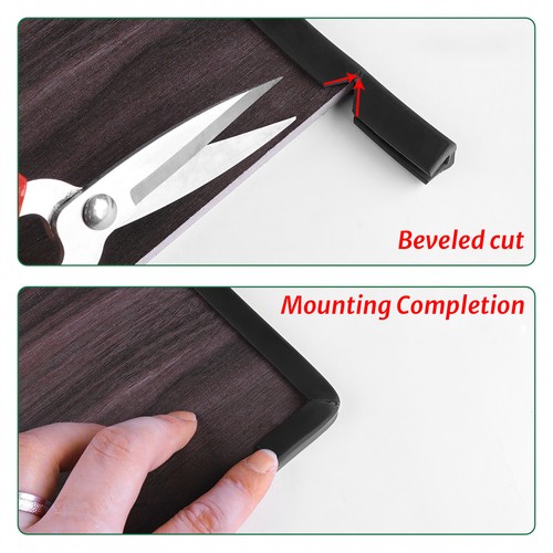 Schwarz Gummi U Kanal Einfassung Zierleiste Dichtung Tür Fenster Kantenschutz Leiste U-Form - Bild 3 von 34