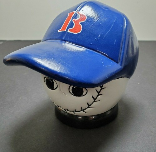 Baseball Kopf Mütze Keramik Bank Boston Red Sox Vintage sehr selten inkl. Steckstopper - Bild 5 von 7