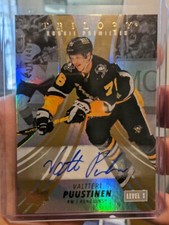 2022-23 UD TRILOGY VALTTERI PUUSTINEN ROOKIE PREMIERES AUTO 171/449