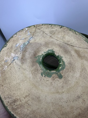 Antique Handmade Pottery Butter Churn Glazed Stoneware Painted Roosters See Pics - Picture 8 of 17