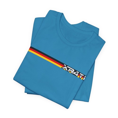 Merkur XR4Ti Badge on German Flag T-Shirt - 1980s Ford Merkur Logo West Germany - Picture 58 of 76