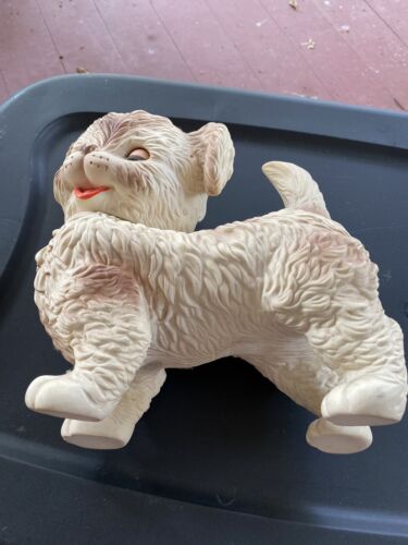1950/60s Vintage Edward Mobley Arrow Rubber & Plastic TOY DOG Squeaker VGC - Picture 2 of 4