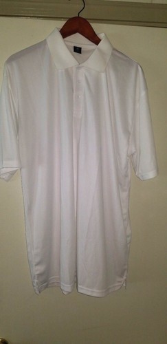 Urban Boundaries Men's Lightweight Active Sports Polo White 2x - Picture 7 of 9