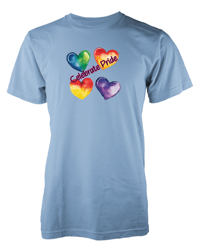 Celebrate Pride Loveheart Rainbow Gay Trans Lesbian LQBTQ Tshirt Adult & Kids - Picture 15 of 20