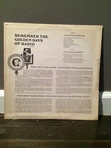 Jack Benny And Frank Knight – Remember The Golden Days Of Radio Volume 2 LP - Imagen 2 de 6