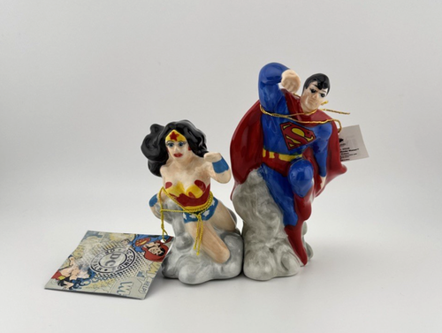 DC Comics Superman & Wonder Woman Salero magnético y Pimentero Westland en caja - Imagen 2 de 13
