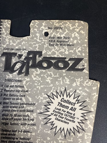 Tattooz Hammerman 1991 JusToys Just Toys NOS NIE GEÖFFNET MC Hammer USA VERSAND! - Bild 9 von 12