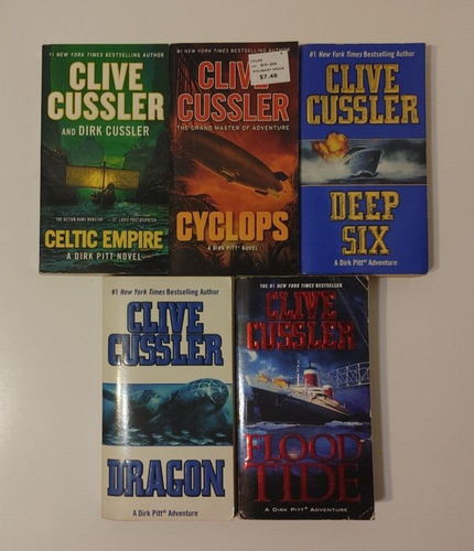 Lot of 20 Clive Cussler Dirk Pitt Novels Paperback PACIFIC VORTEX Dragon ICEBERG - Imagen 4 de 5