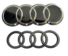 Original Audi Black Edition Ringe Schwarz KÜHLERGRILL + HINTEN für Audi Q4 2021-