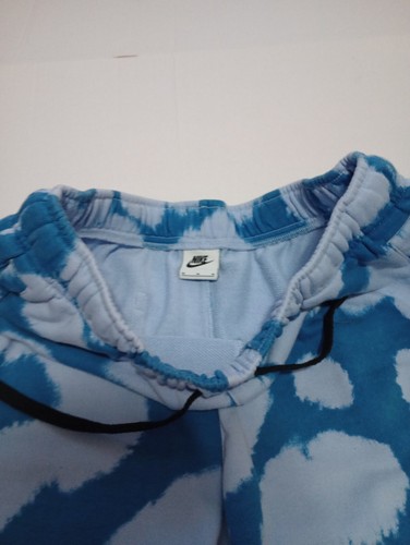 Pantaloncini Nike Uomo M Sportswear Essentials+ Tie Dye French Terry Blu DM6913 -548 - Foto 6 di 8