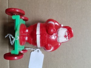 image is loading vintage hard plastic christmas decoration santa figurine on - Vintage Plastic Christmas Decorations image is loading vintage hard plastic christmas decoration santa figurine on - Vintage Plastic Christmas Decorations