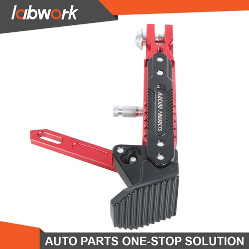 Labwork Adjustable CNC Aluminum Alloy Kickstand Foot Support For Motorcycle Red - Bild 7 von 10