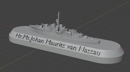 1:1250 Hr Ms Johan Maurits van Nassau 1940 (No Base) - Picture 3 of 3