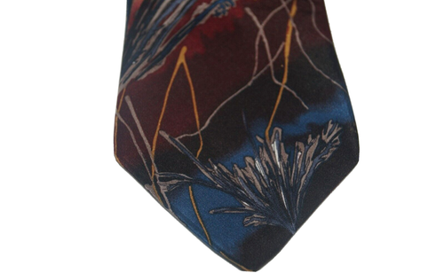 Mens Tie Cocktail Collection Designer Silk Necktie Red Blue Casual - Picture 2 of 5
