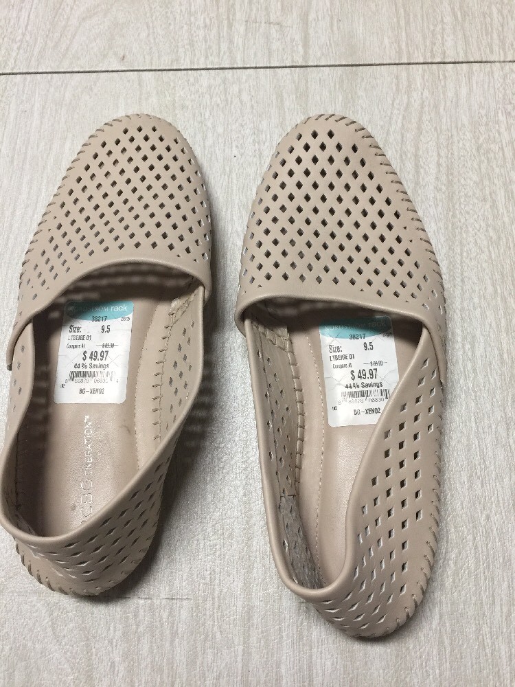 SHIO Women's Shoes BCBG Generation Slip On Loafers Flats Ballet BEIGE
