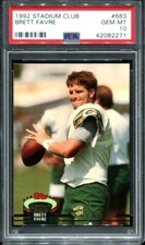 1992 Stadium Club Brett Favre #683 Rookie RC PSA 10