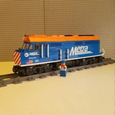 Custom Train Metra F40ph Engine -Please Read Item Description-