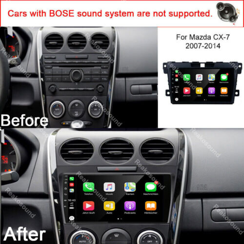 For MAZDA CX-7 2007-2014 Android13 Carplay Car Stereo Radio GPS Navi WIFI BT SWC - Foto 3 di 14