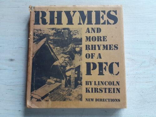1966 RHYMES and MORE RHYMES OF A PFC WWII Lincoln Kirstein BOOK Review Copy - Picture 2 of 12