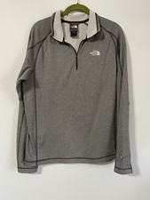 The North Face Mens Grey FlashDry Pullover Long Sleeve Jacket Size M