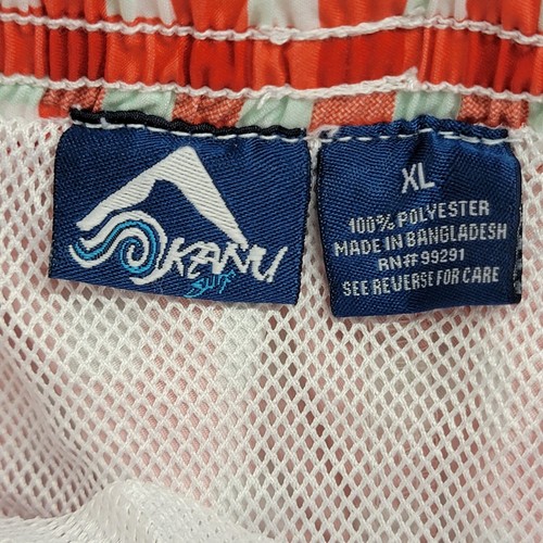 Kavu Shorts Badehose Herren Gr. XL Gummibund Kordelzug rot Pinic Karo 👍 - Bild 2 von 8