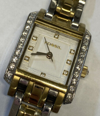 Fossil Rhinestone Faced Gold-Toned Ladies Watch Fossil Watches, Women main image 2