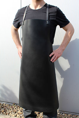 80x100 Lederschürze, 150 cm U Schweißerschürze Schreinerschürze, Schmiedeschürze