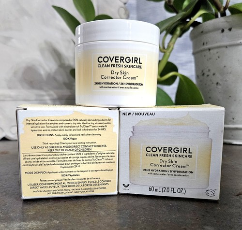 10 Jars Covergirl DRY SKIN CORRECTOR CREAM 24 hr Hydration 2 oz.ea Wholesale Lot - Picture 5 of 7