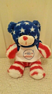 Totally Teddies Revolutionary Boston Shirt Patriotic 7 inch Plush  Animal