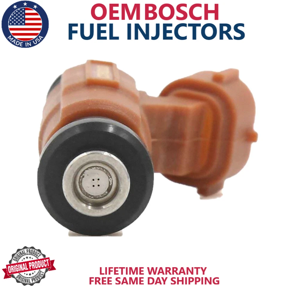 Injetores de combustível Bosch fabricante de equipamento original x4 para 1999 2000 2001 2002 2003 Chevrolet Tracker 2.5L - Imagem 3 de 4