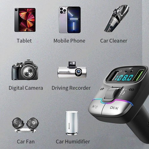 Car Charger Music Player Multi-function Bluetooth Receiver Car Adapter Car D3P7 - Picture 18 of 18