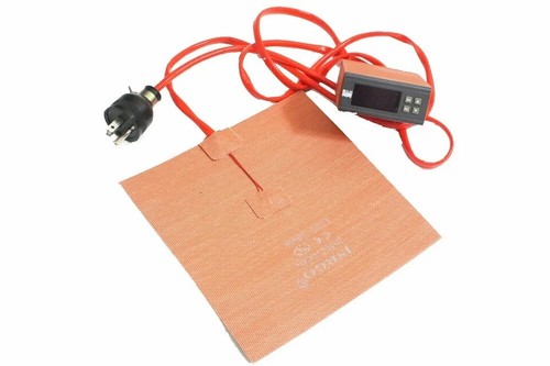 12" X 12" 300 X 300mm 300W w Digital Controller 3M JSRGO Silicone Heater Pad Mat - Picture 8 of 12