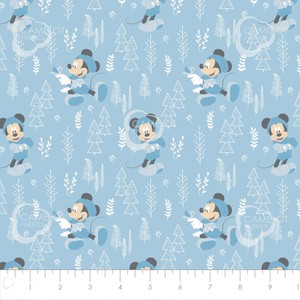 Disney-Little-Meadow-Mickey-Mouse-Forest-Camelot-100-cotton-fabric-by-the-yard