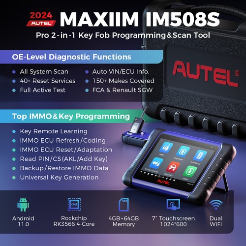 Autel MaxiIM IM508S XP400 PRO IMMO Key Programming Tool Auto Diagnostic Scanner - Picture 3 of 43