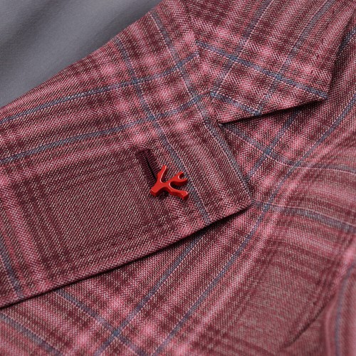 Isaia Napoli Berry Pink Check Super 140s Wool Sport Coat 38R (Eu 48) NWT - Picture 4 of 12