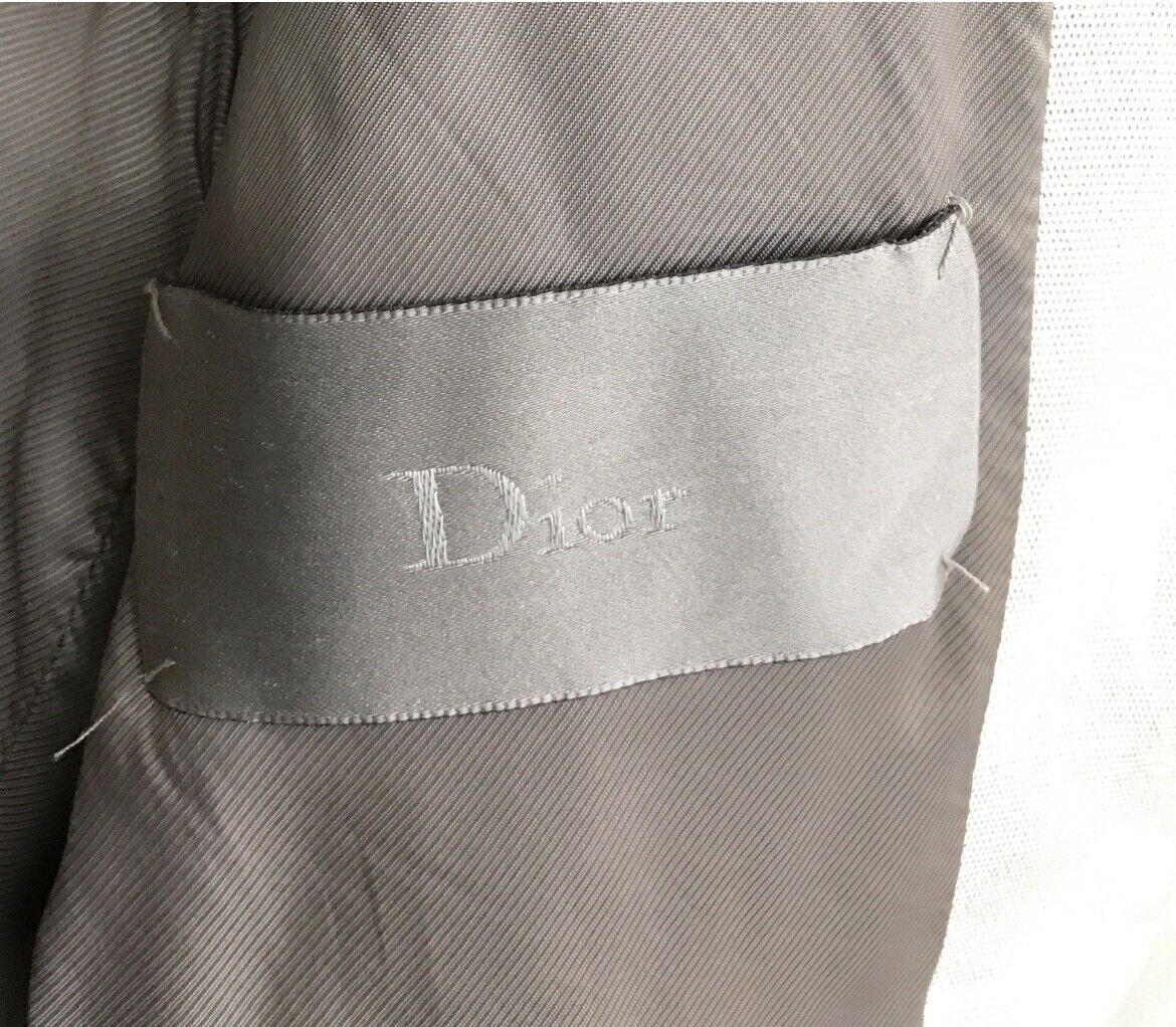VERY RARE DIOR HOMME By Hedi Slimane Silver Bomber SS 2007 Ad Sample Runway EU48
