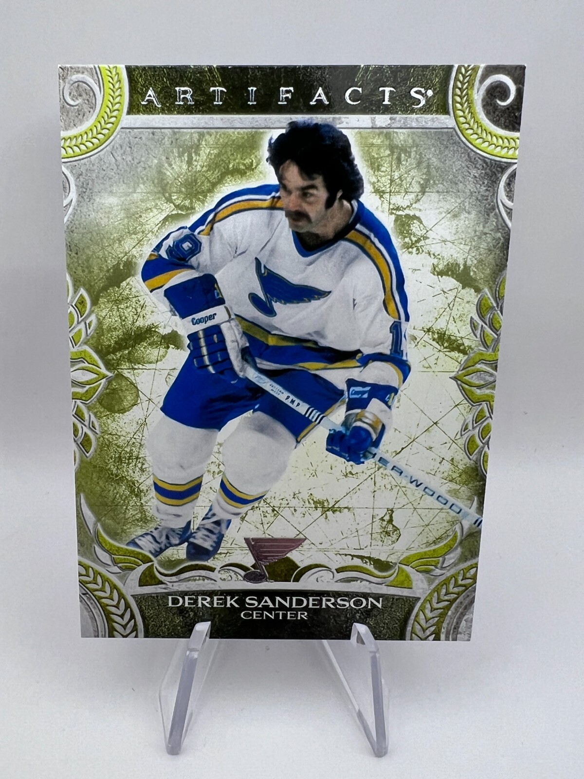 Derek Sanderson - 2024-25 Upper Deck Artifacts Legends #161 Neon Green Blues