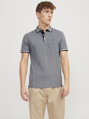 Camiseta polo de hombre JACK & JONES JJEPAULOS con cuello de camisa manga corta  - Imagen 64 de 65