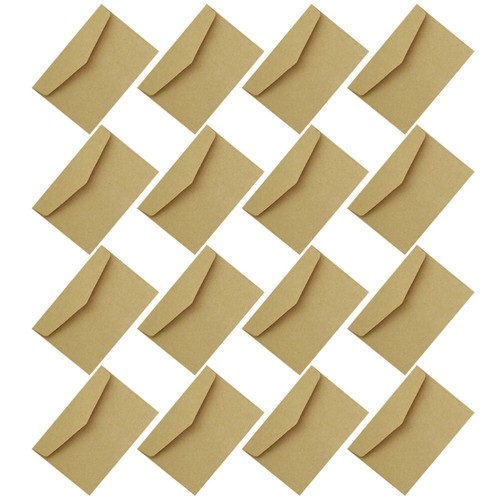 100 Pcs Vintage Envelope Business Card Envelopes Small Storage Brown Kraft - Imagen 7 de 12
