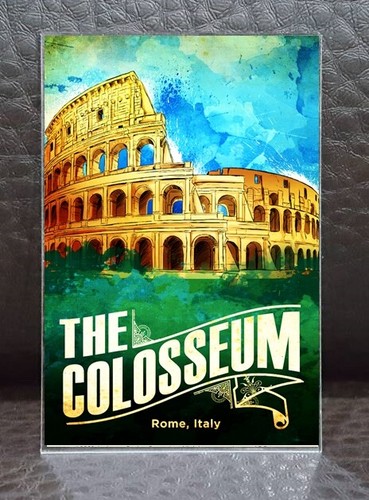 ACRYLIC Fridge Magnets Italy Rome souvenir Retro Vintage Art Gift 2x3" V.1 - Picture 18 of 203
