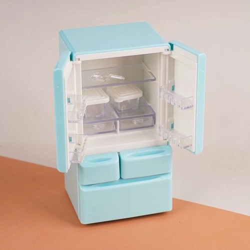 Casa de Muñecas Miniaturas Escala 1/12 Muebles Refrigerador Congelador Cocina Decoración - Imagen 3 de 15