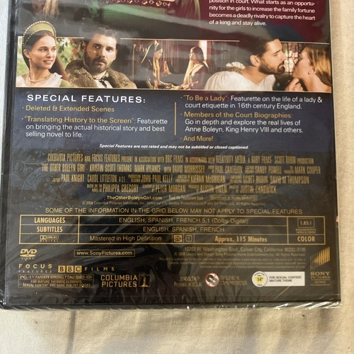 The Other Boleyn Girl DVD New Sealed Scarlett Johansson Natalie Portman FS! - Imagen 6 de 7